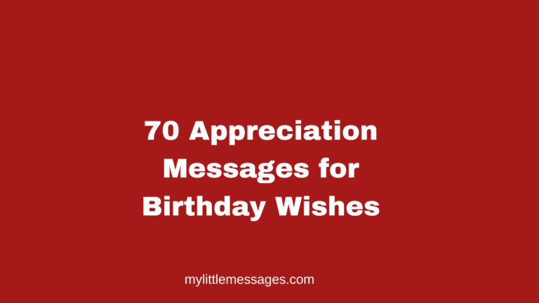 appreciation message for birthday wishes