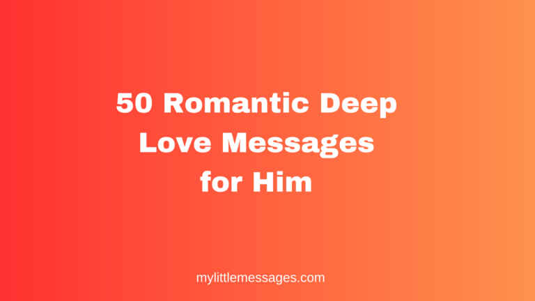 deep love messages for him