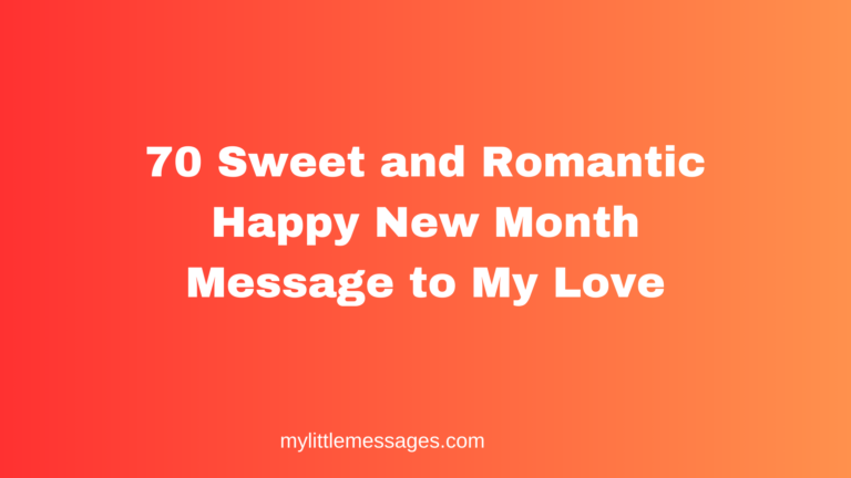 happy new month message to my love