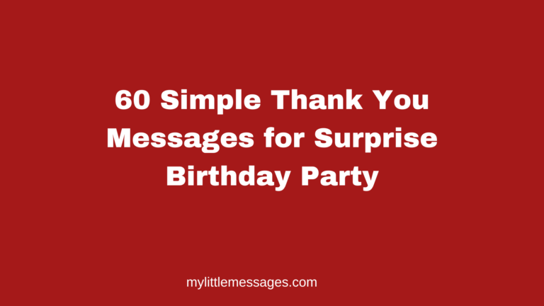 thank you messages for surprise birthday party