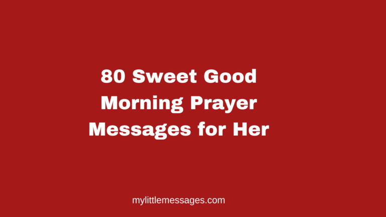 good morning prayer messages for her
